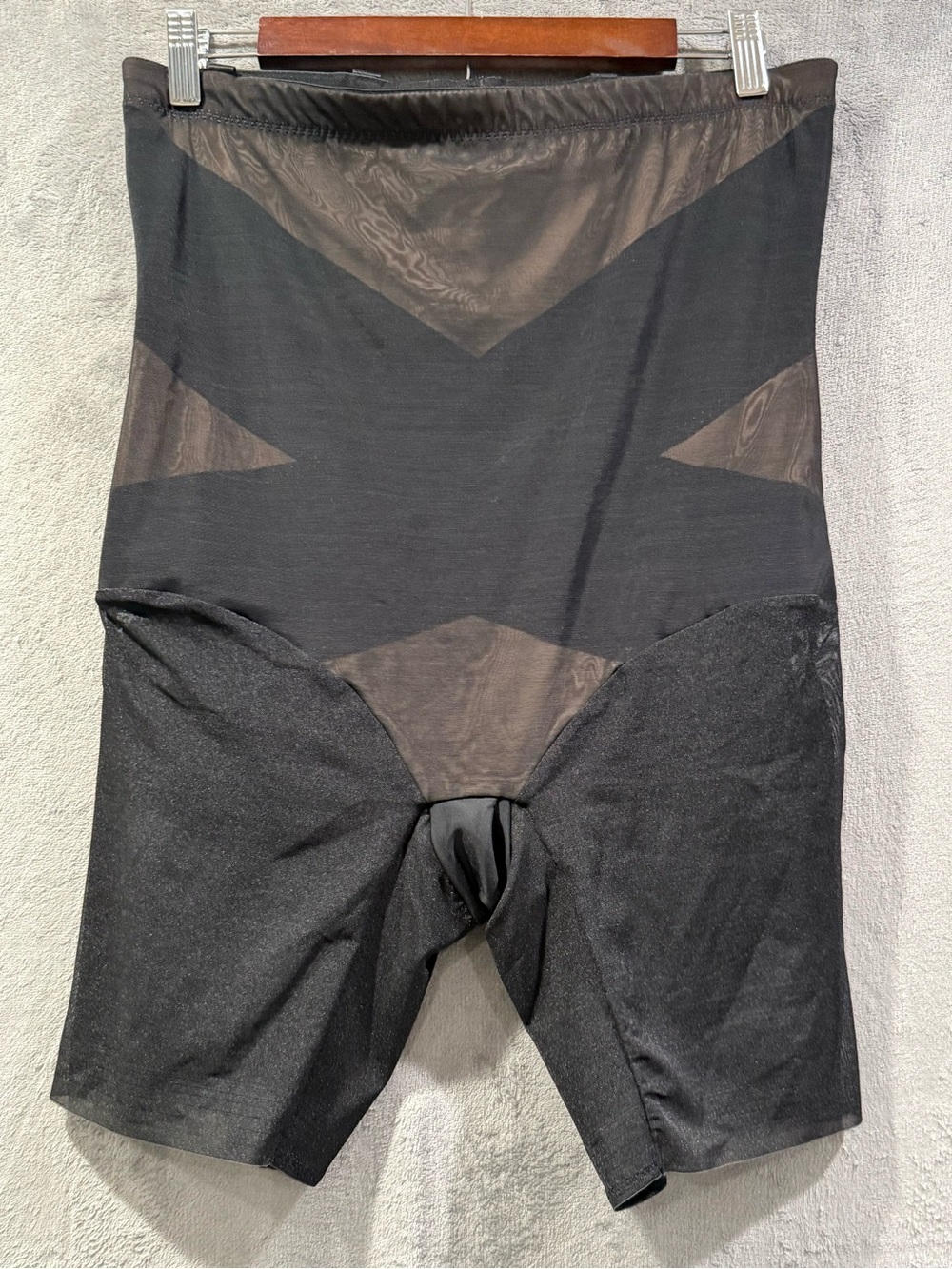 Honeylove SuperPower Short Onyx Black High Waisted Boned Shapewear Size 2XL EUC